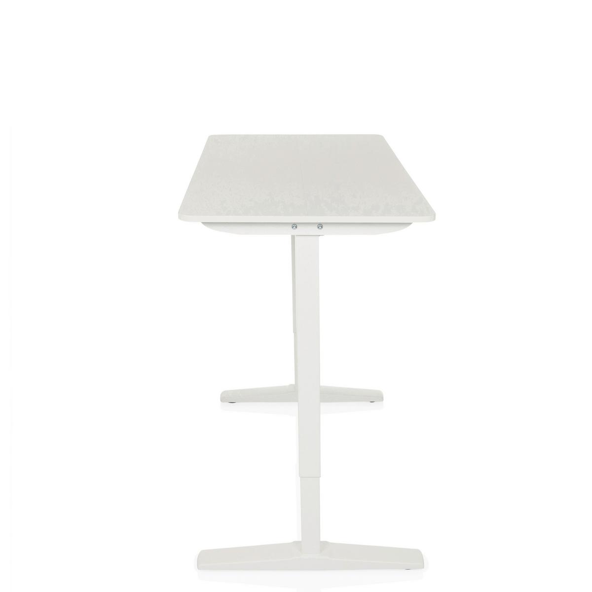 Schreibtisch Weiß B: 120 cm - Weiß, MODERN, Holzwerkstoff (120/60/75 - 120cm) - MID.YOU