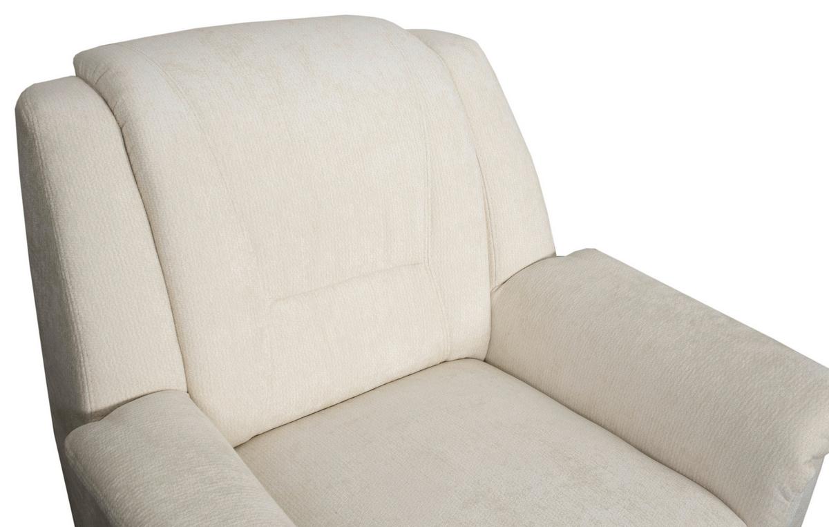 FERNSEHSESSEL Rafael, Creme B: 94 cm - Creme/Schwarz, Trend, Textil (94/95/95cm)
