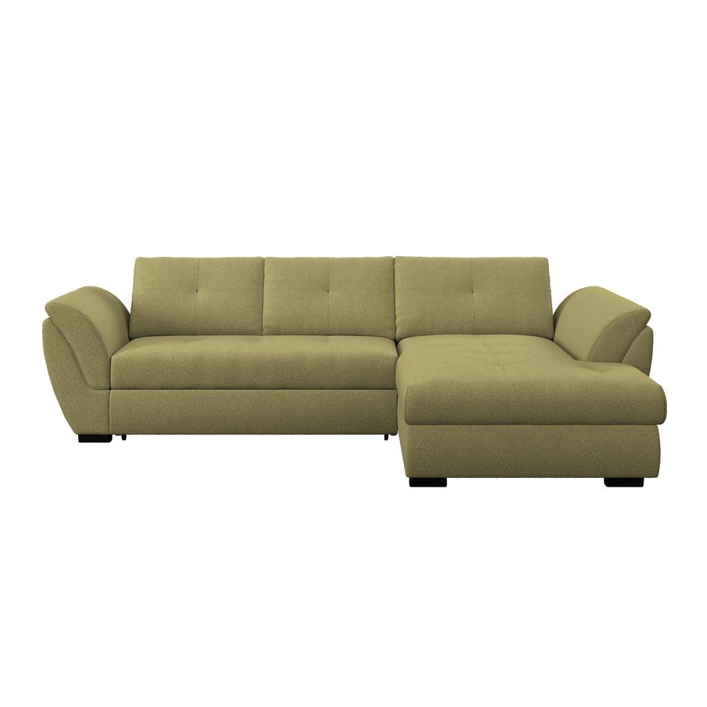 Ecksofa Berisso new grün, 278x187 cm