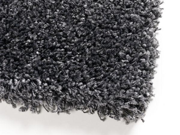Hochflor Teppich Dunkelgrau Fantasy Shaggy 200x290 cm - Dunkelgrau, KONVENTIONELL, Textil (200/290cm) - Novel