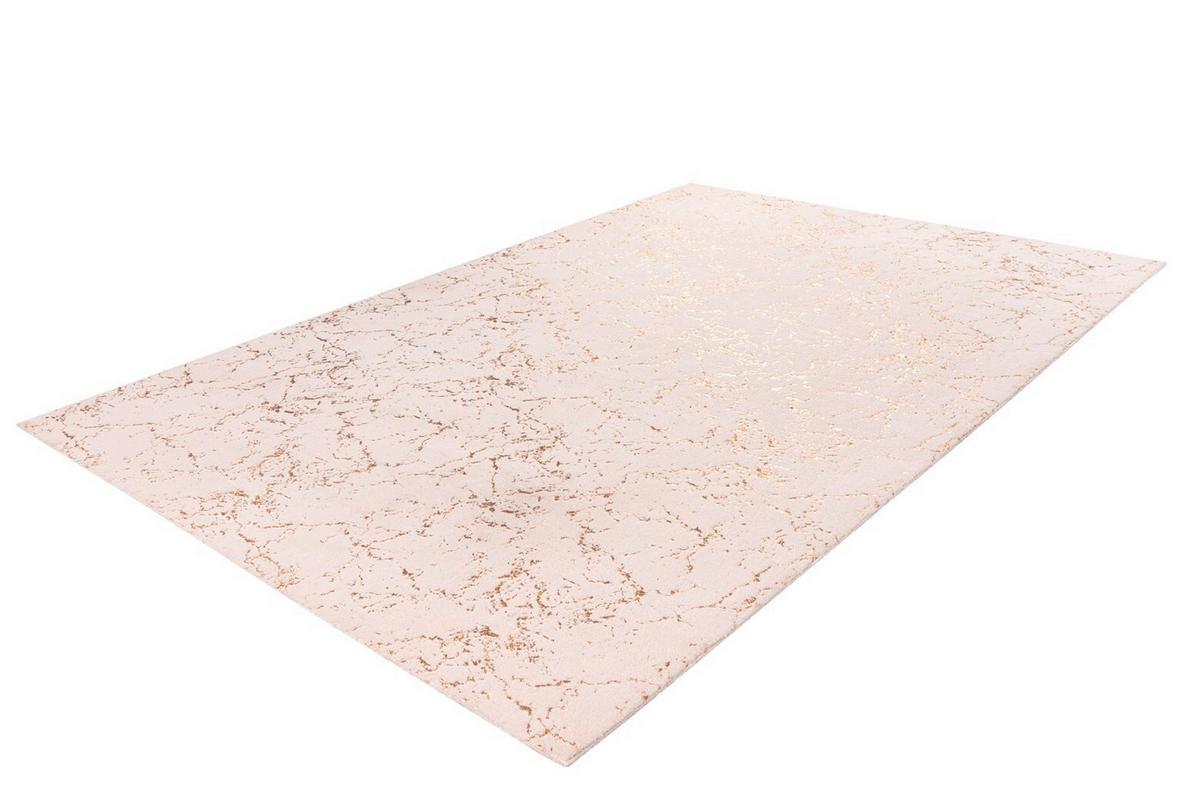 Teppich Creme, Goldfarben Bijou 225, BxL: 80x150 cm - Goldfarben/Creme, KONVENTIONELL, Textil (80/150cm)
