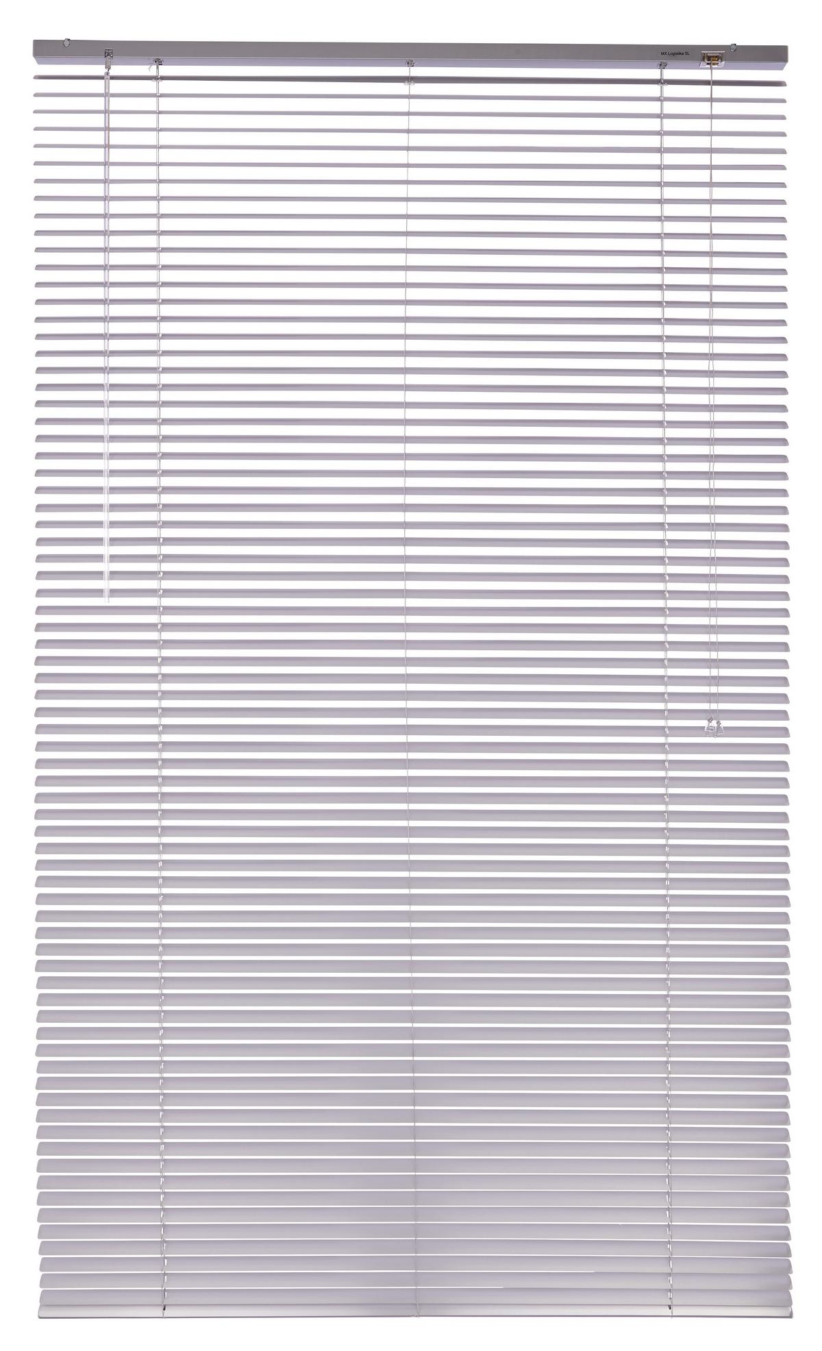 Jalousie Eva ca. 140x170 cm Aluminium Silber Schnurzug - Silberfarben, KONVENTIONELL, Metall (140/170cm) - Ondega