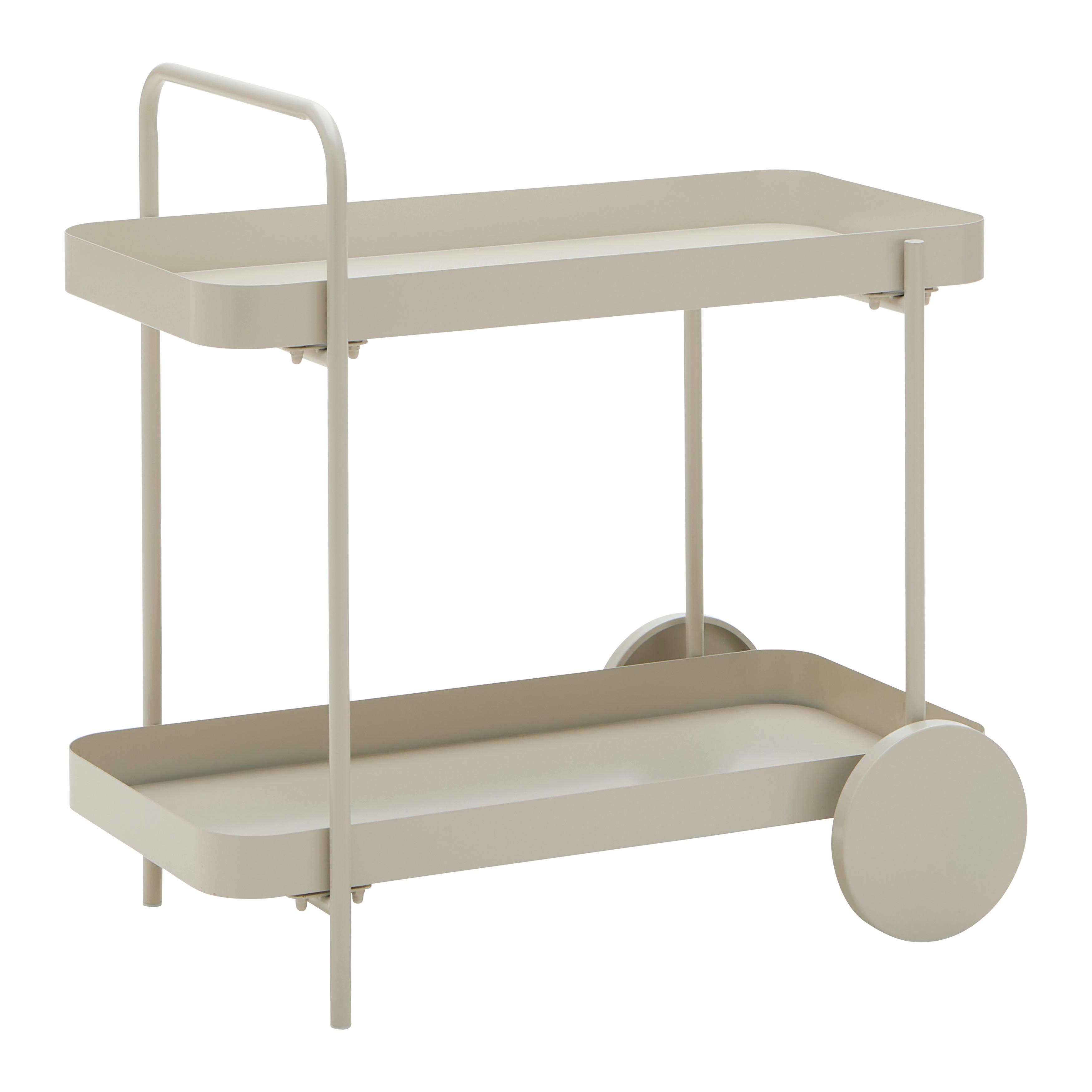 SERVÍROVACÍ VOZÍK DESINO -EXKLUSIV- - kašmírová, Moderní, kov (70/70/43cm) - Mömax