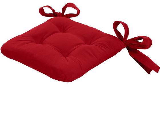 Sitzkissen Henri 40x40 cm - Rot, KONVENTIONELL, Textil (40/40/6cm) - Ombra Sitzkissen Henri 40x40 cm - Rot, KONVENTIONELL, Textil (40/40/6cm) - Ombra