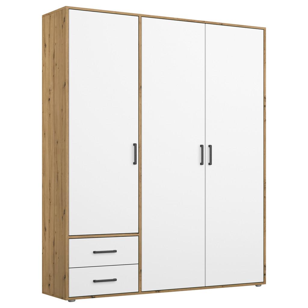 Drehtürenschrank mit Schubladen 140cm Voyager