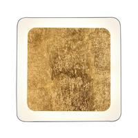 LED-Deckenleuchte Solaris L: 31 cm Mit 3 Helligkeitsstufen - Goldfarben/Schwarz, Design, Metall (31/31/4,5cm)