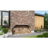 Kaminholzregal Metall Ardor 401 Anthrazit Bxh 209,6x99,8cm - Anthrazit, Basics, Metall (209,6/99,8/40,1cm)