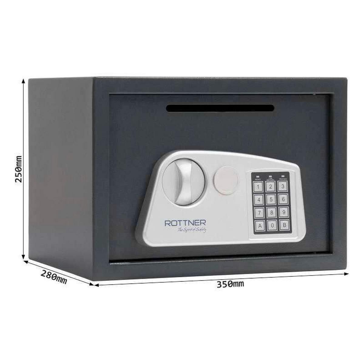 Tresor Jupiter3elslot - Anthrazit, KONVENTIONELL, Metall (35/25/28cm) - ROTTNER