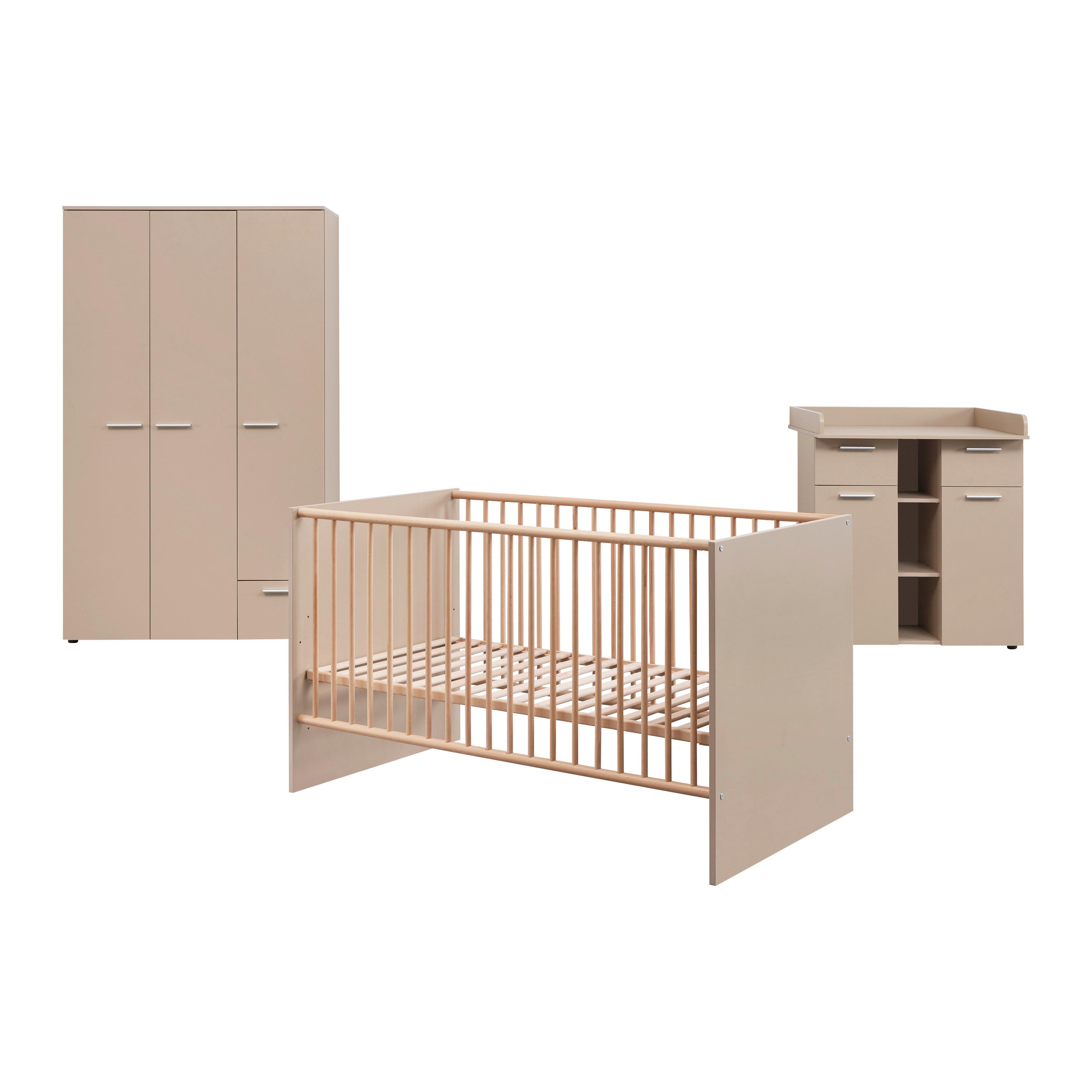 Pokoj pro miminko JULY - krémová/béžová, Moderní, kompozitní dřevo (311/190/144cm) - Bessagi Kids