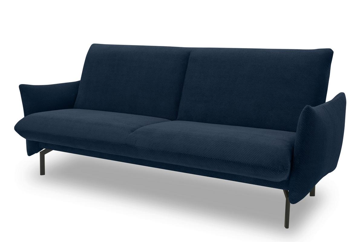 Schlafsofa Blau B: 234 Cm - Blau/Schwarz, Design, Textil (234/102/95cm) - MID.YOU