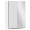 Schwebetürenschrank Subito - Silberfarben/Weiß, MODERN, Holzwerkstoff (136/197/61cm) - Rauch Möbel