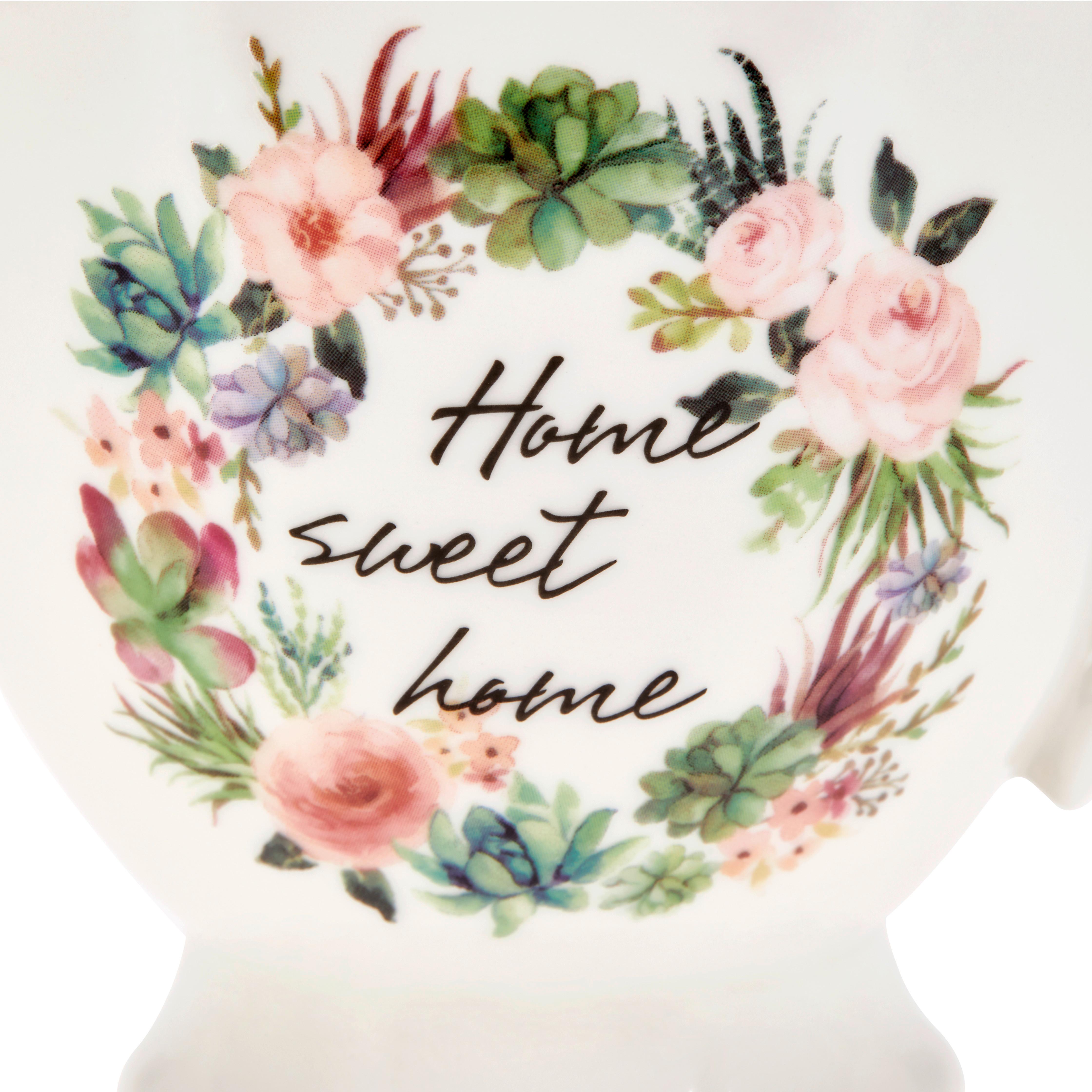 Kaffeebecher New Bone China 380 ml Weiß Emi - Multicolor, Basics, Keramik (10,9/9,4cm) - Ondega