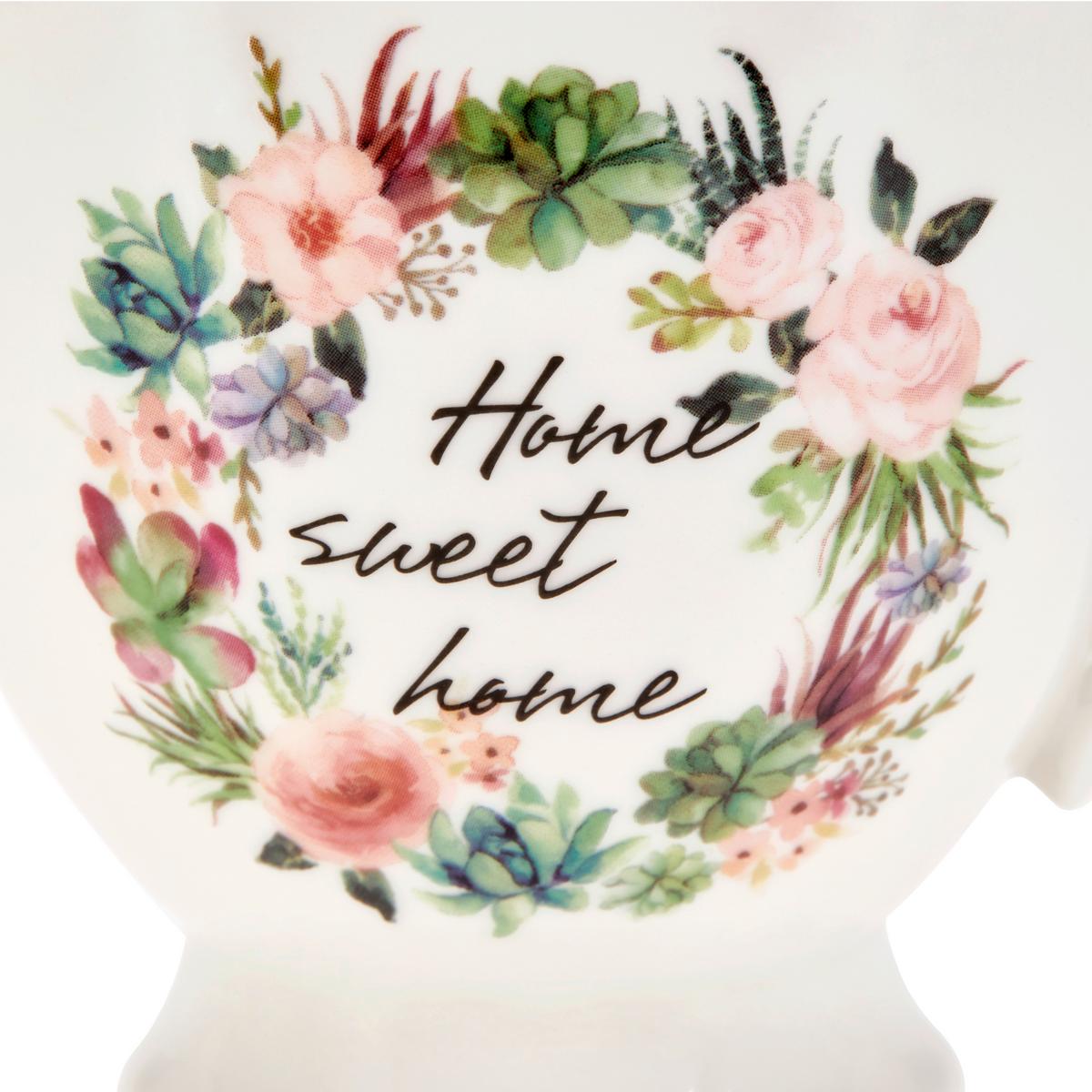 Kaffeebecher New Bone China 380 ml Weiß Emi - Multicolor, Basics, Keramik (10,9/9,4cm) - Ondega