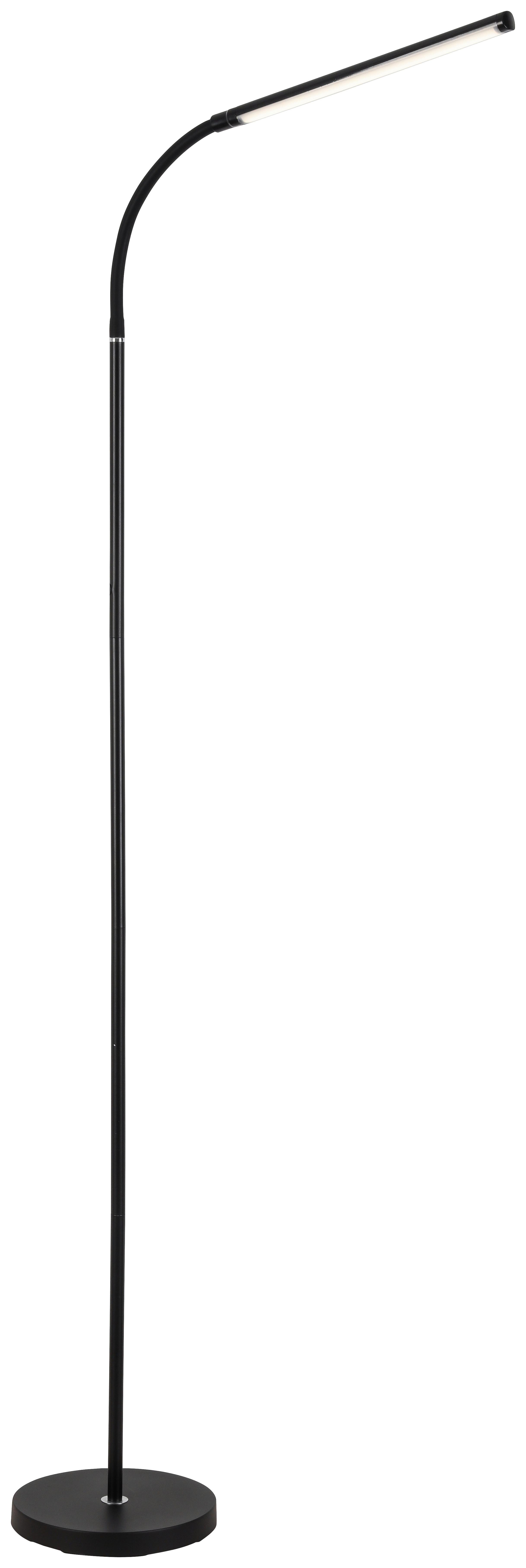 Stehleuchte David dimmbar Schwarz - Schwarz, Design, Kunststoff/Metall (22/155cm) - Luca Bessoni