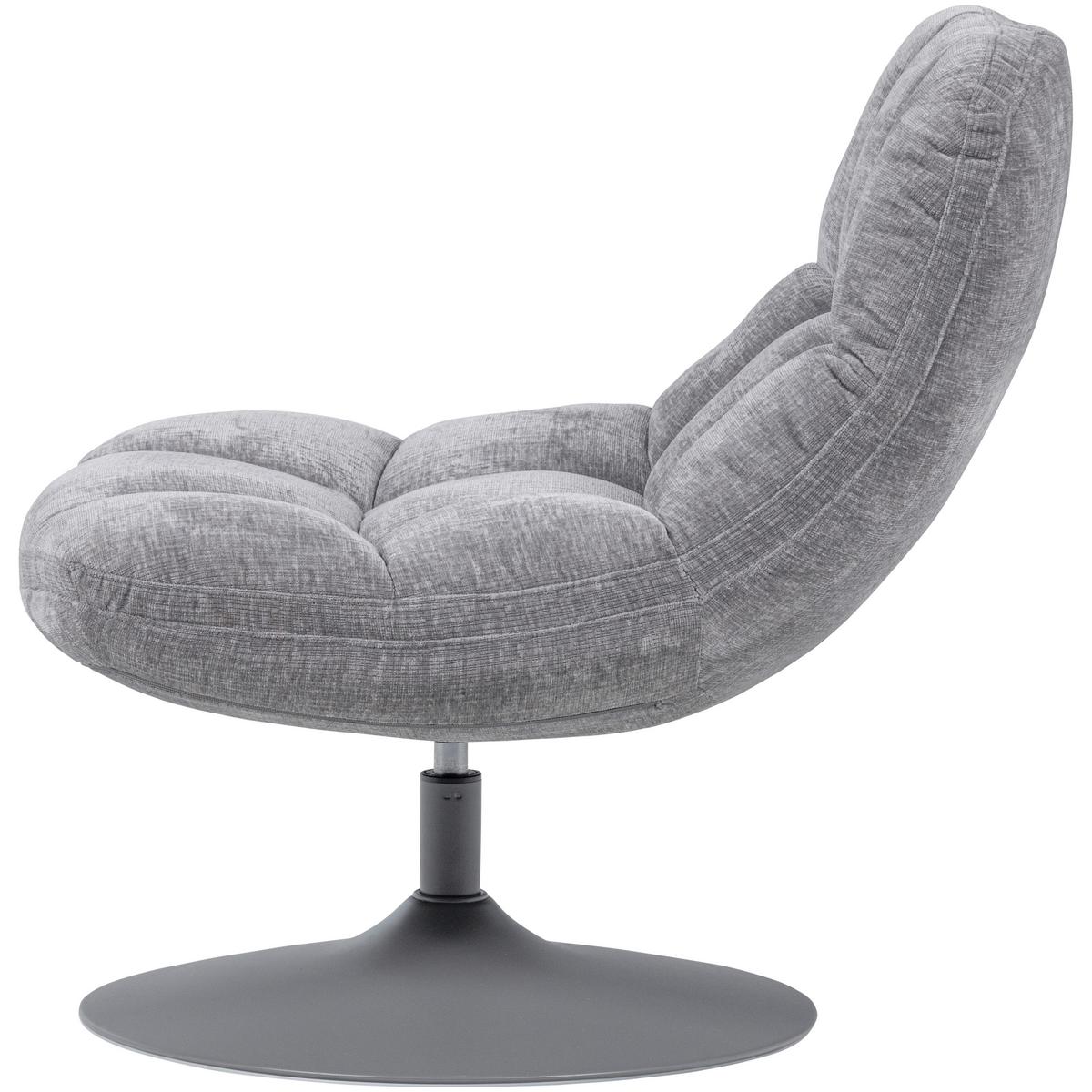 Sessel Elvi Hellgrau B: 73cm - Hellgrau/Grau, Design, Textil (73/81/84cm) - Livetastic