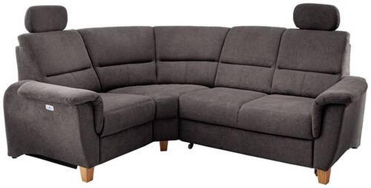 Ecksofa Parole Anthrazit S:186/237 cm - Wildeiche/Anthrazit, KONVENTIONELL, Textil (186/237cm) - Livetastic
