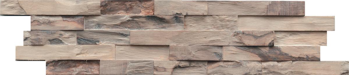 Wandverkleidung Beachwood Hevea Sunbleached - Hellbraun, Basics, Holz (61/15/2cm)