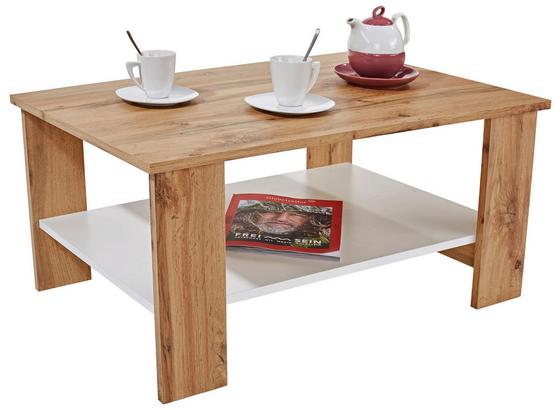 Dohányzóasztal Paolo - Tölgyfa/Fehér, modern, Faalapú anyag (90/41/55cm) Dohányzóasztal Paolo - Tölgyfa/Fehér, modern, Faalapú anyag (90/41/55cm)