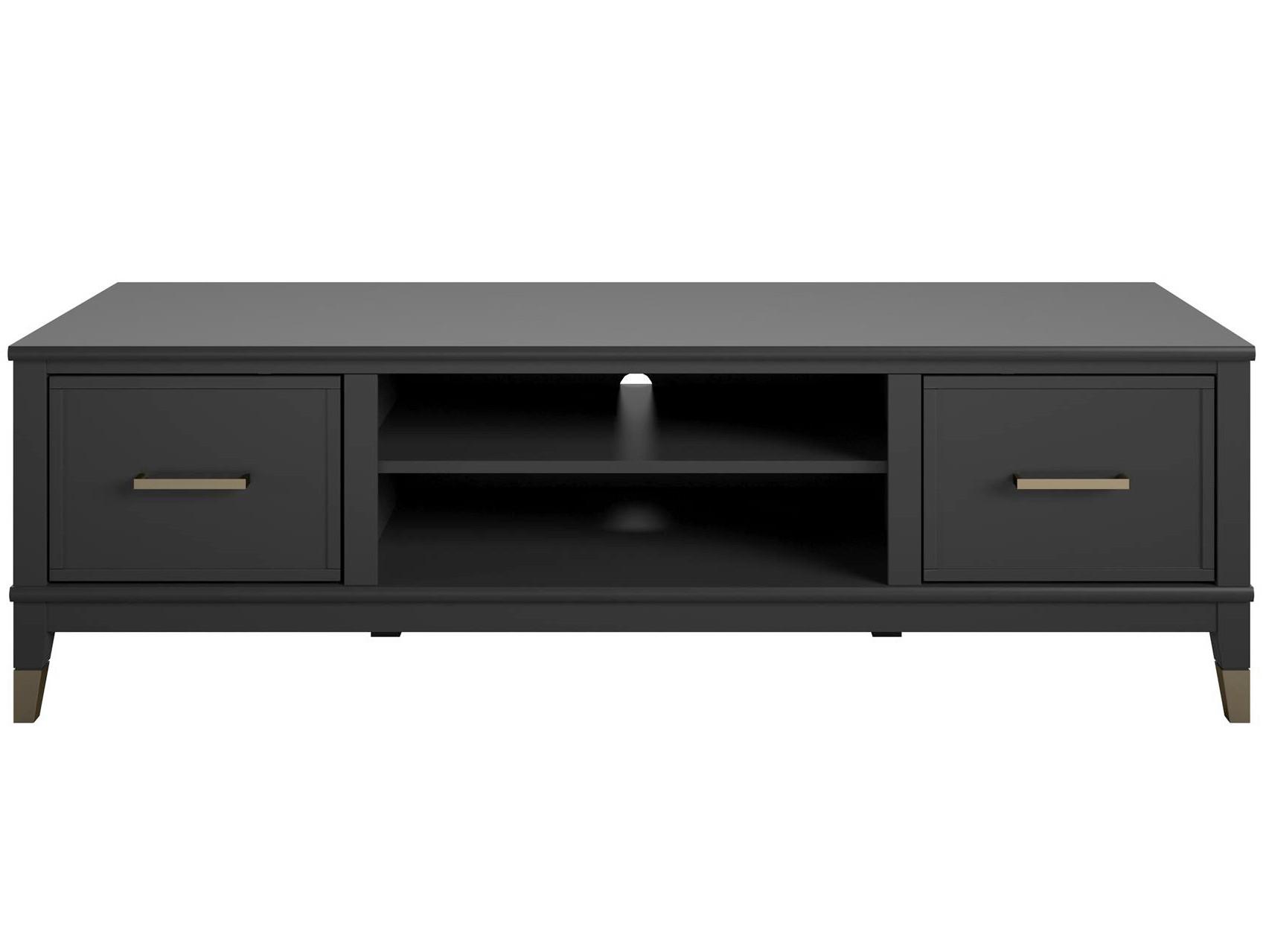 Lowboard Westerleigh Schwarz B: 152cm - Schwarz, Design, Holzwerkstoff/Metall (152/47/50cm) - MID.YOU