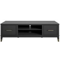 Lowboard Westerleigh Schwarz B: 152cm - Schwarz, Design, Holzwerkstoff/Metall (152/47/50cm) - MID.YOU