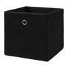 Skladací box TEDDY -EXT- - čierna, Modern, textil/papier (30/30/30cm) - Modern Living