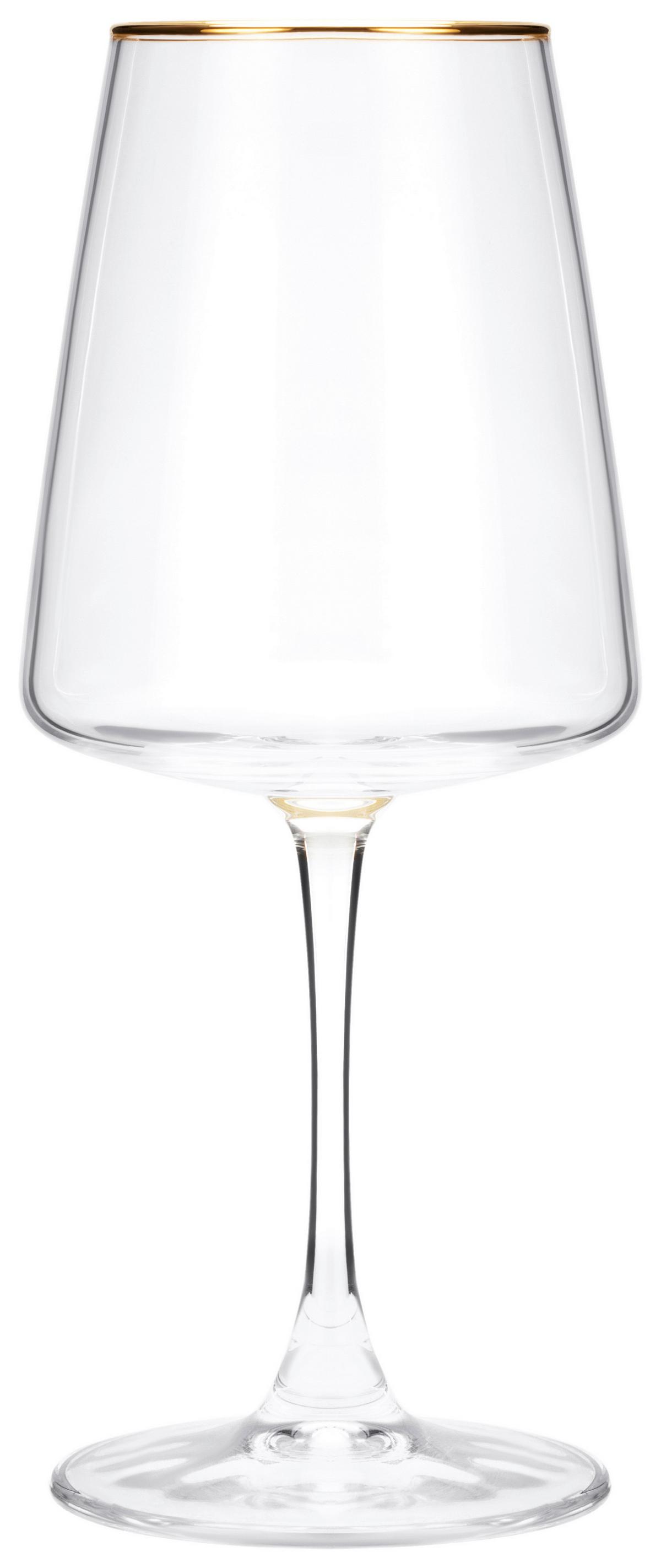 Vörösboros Pohár Szett Winona 3db - aranyszínű/átlátszó, Basics, Üveg (6.5/22.5cm) - Luca Bessoni