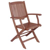 GARTENKLAPPSTUHL STOCKHOLM - Braun, Basics, Holz (52,5/90/59,5cm) - Gardenson