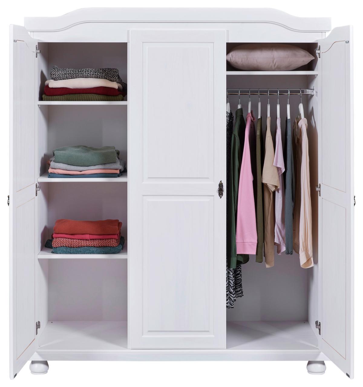 Einzelzimmer Vilmar Bastian Weiß 2-teilig - Weiß, MODERN, Holz - MID.YOU