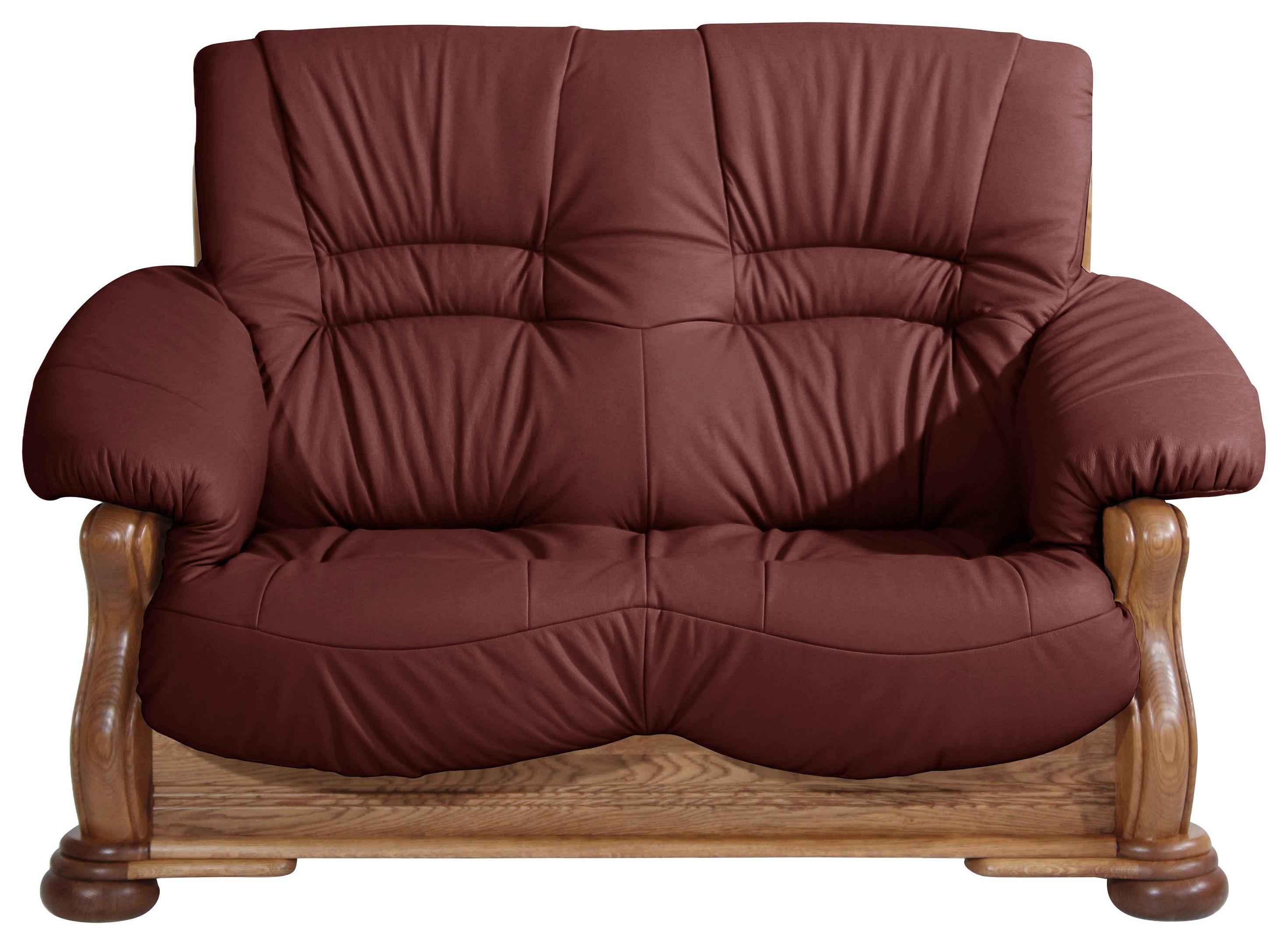 2-Sitzer-Sofa Tennessee Rot Echtleder