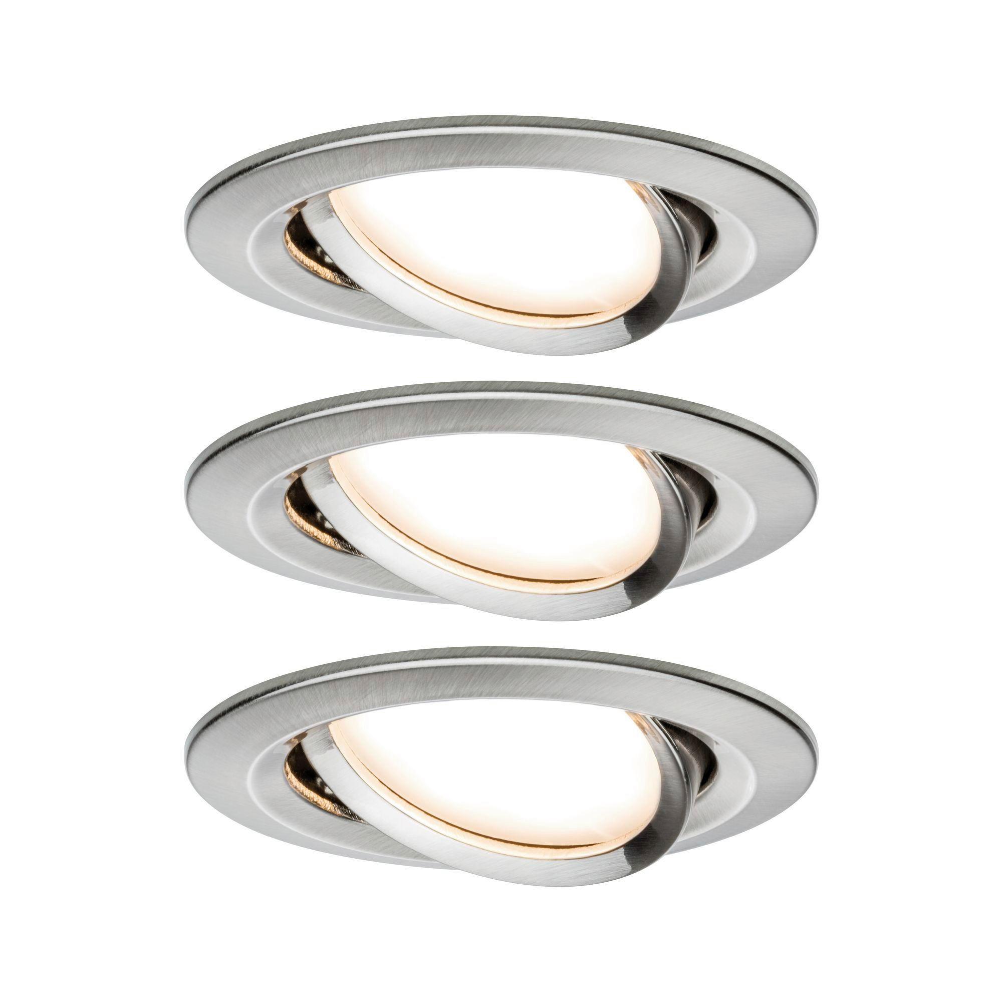 Paulmann LED-Deckenleuchte 3er-Set Ø 8,4 cm, 3-Flammig, Rund
