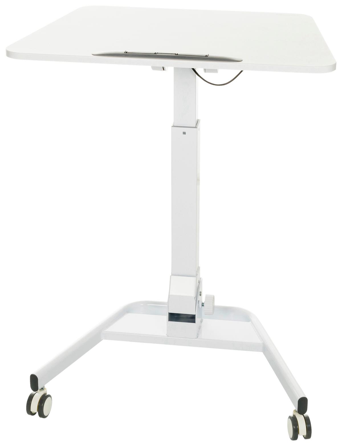 Sitz/stehtisch, Arbeitstisch Stand Vm-Su Ii - Weiß, Basics, Holzwerkstoff/Kunststoff (73/50/77cm) - MID.YOU