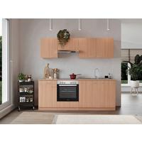 Küchenblock Gerda Küchenblock 210 cm - Buchefarben, Basics, Holzwerkstoff (210cm) - Respekta