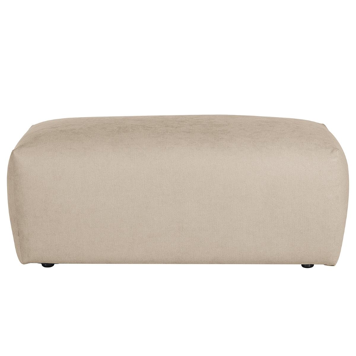Hocker Bolt, Taupe B: 102 cm - Taupe/Schwarz, MODERN, Textil (102/41/52cm) - Trendmanufaktur