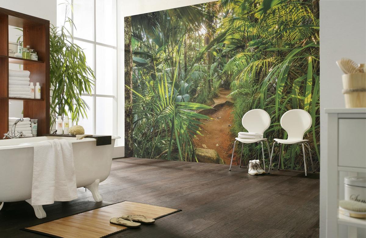 Fototapete Jungle Trail - Natur, Papier (368/254cm)
