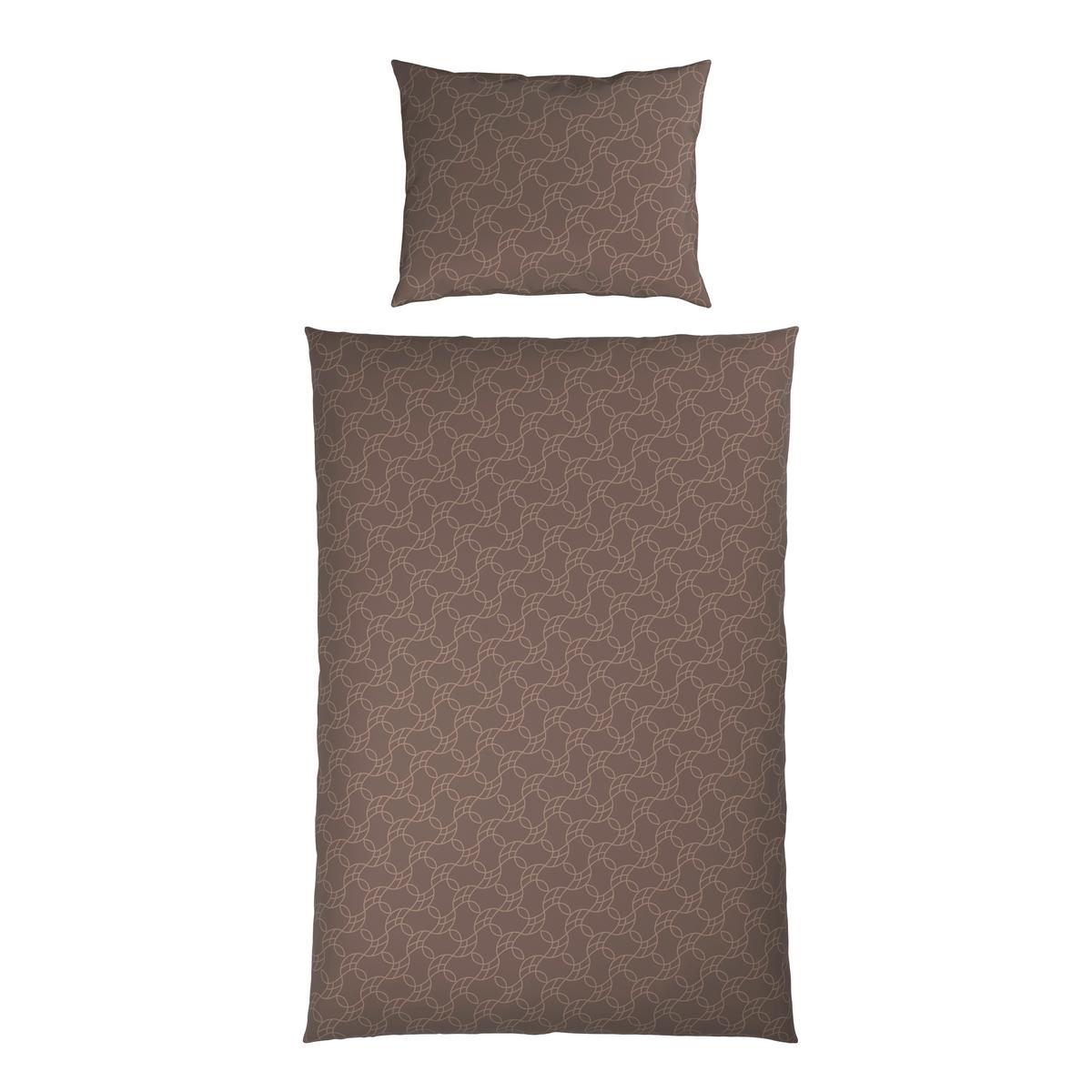 POVLEČENÍ ARC - šedohnědá, Romantický / Rustikální, textil (140/200cm) - Mömax