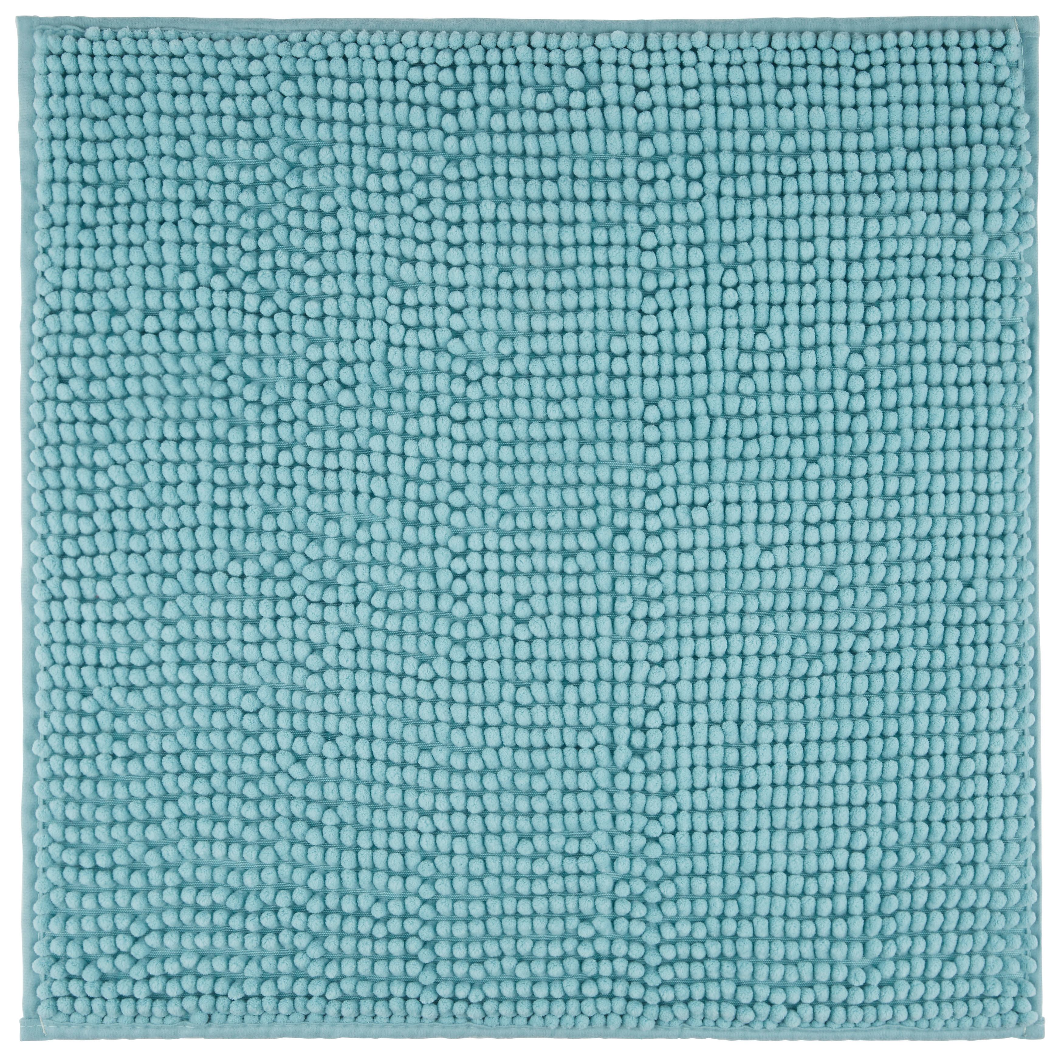 KOBERČEK DO KÚPEĽNE Nelly, 50/50cm, tyrkysová - tyrkysová, textil (50/50cm) - Modern Living