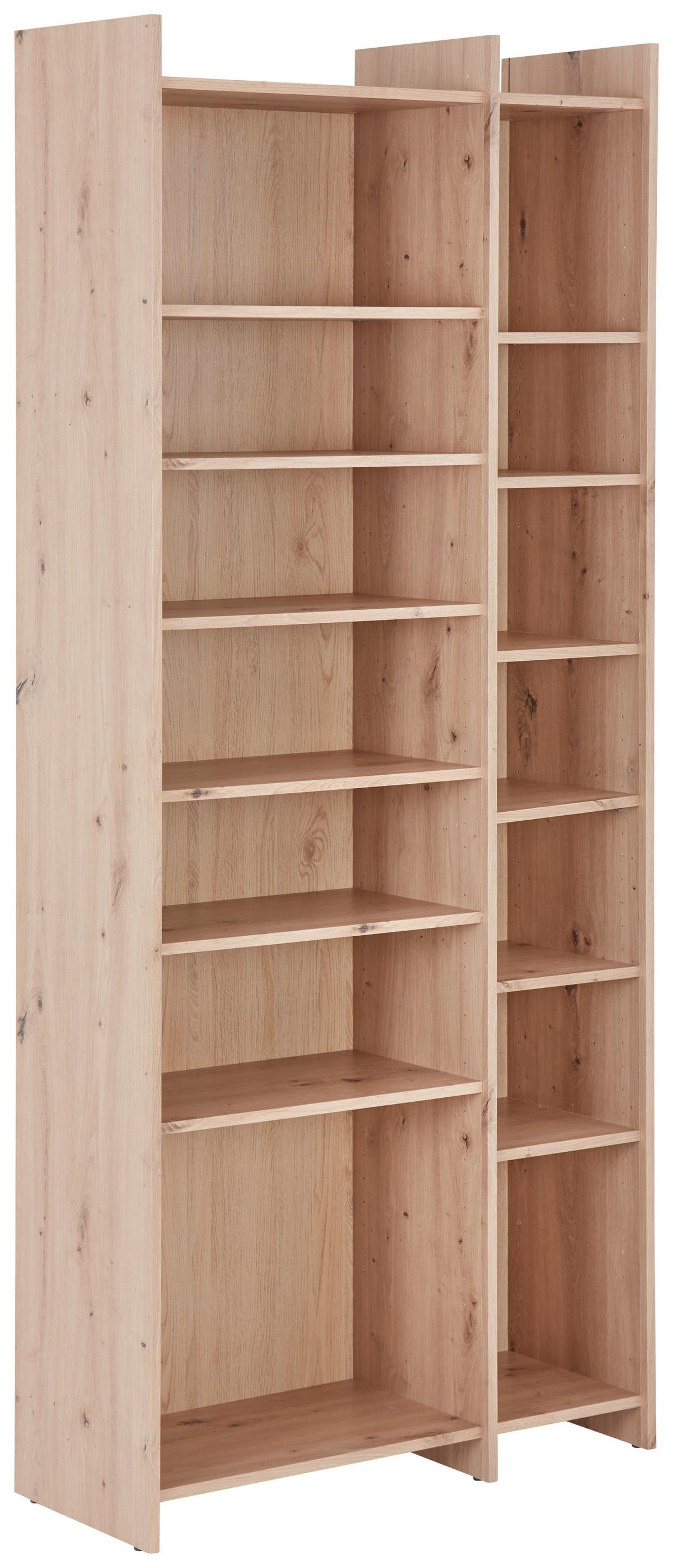 REGÁL LENNY PR 23083-REG/191/80 - čierna/dub artisan, Modern, kompozitné drevo/plast (80/191/31,8cm)