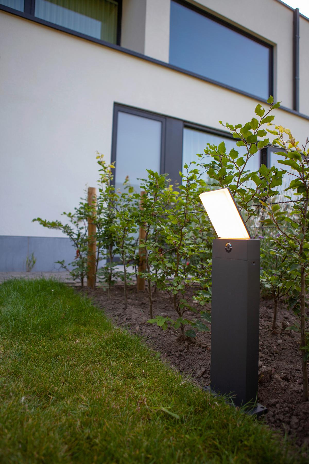 Wegeleuchte Pano 17,5w Kunststoff Metall - Anthrazit/Weiß, Basics, Kunststoff/Metall (63,5/20/15,6cm)
