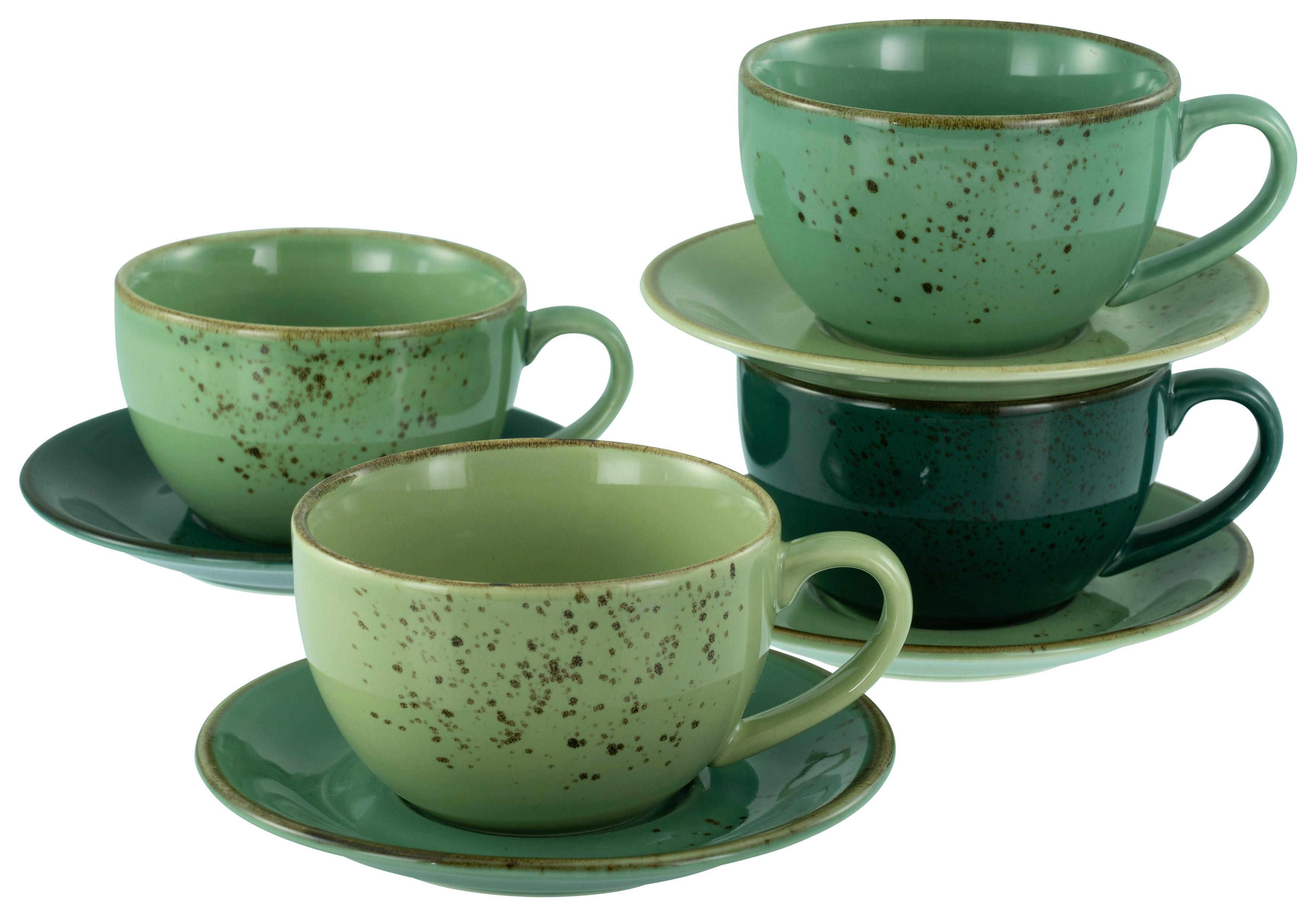 Tassenset Nature Collection Green Life, 8--Teilig., Grün - Grün, Design, Keramik - Creatable