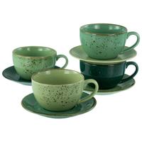 Tassenset Nature Collection Green Life, 8--Teilig., Grün - Grün, Design, Keramik - Creatable
