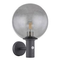 Außenleuchte Mit Bewegungsmelder 15 W - Anthrazit, Basics, Glas/Metall (25/37cm) - Globo