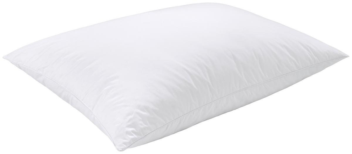 3-KAMMER-POLSTER DAUNE MITTLERE STÜTZKRAFT - Weiß, LIFESTYLE, Textil (70/90cm)