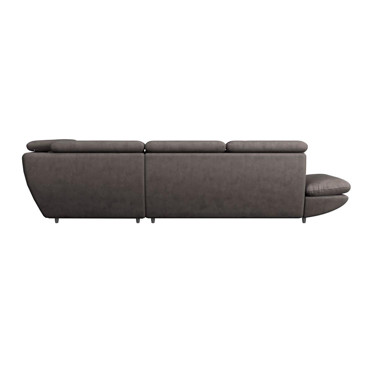 Wohnlandschaft Park - Dunkelbraun/Schwarz, MODERN, Textil (311/233cm) - Luca Bessoni