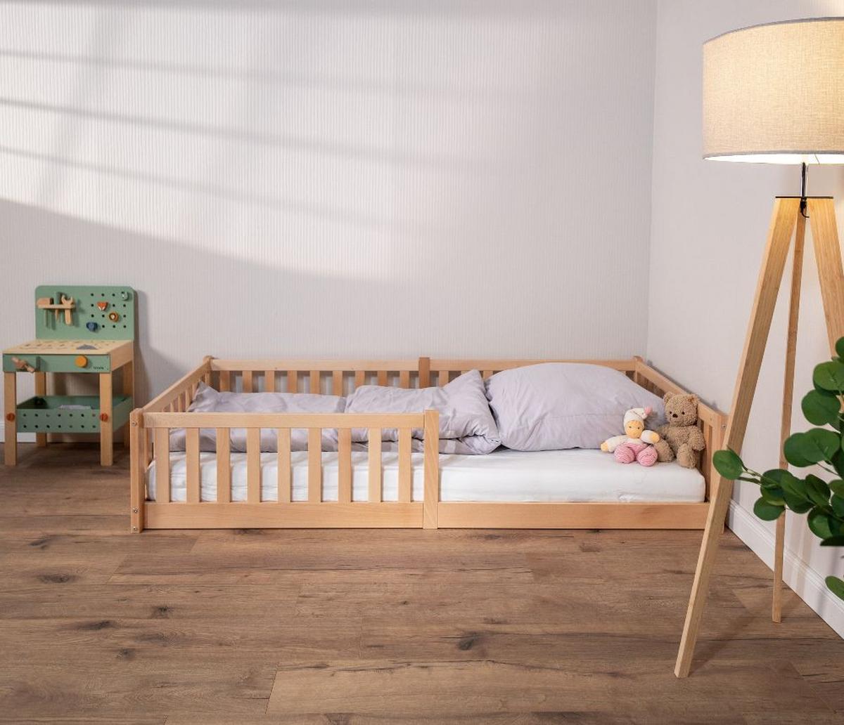 Hausbett Buche, B/h/t: 90x200x161cm - Buchefarben, Basics, Holz (90/200/161cm) - tiSsi