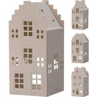 Dekor Ház Ben - fehér, fém (7,5/7,5/17,5cm)