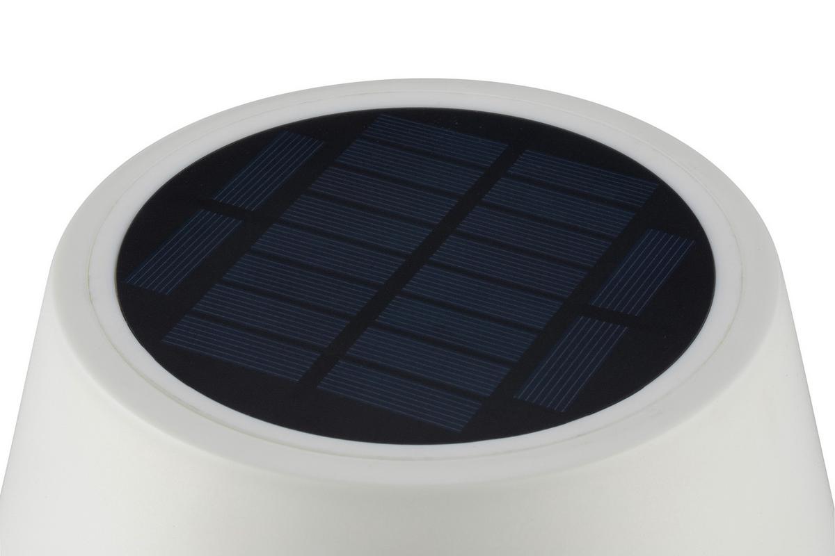 SOLÁRNÍ SVÍTIDLO STEH - bílá/černá, Romantický / Rustikální, kov/plast (22/137cm) - Mömax