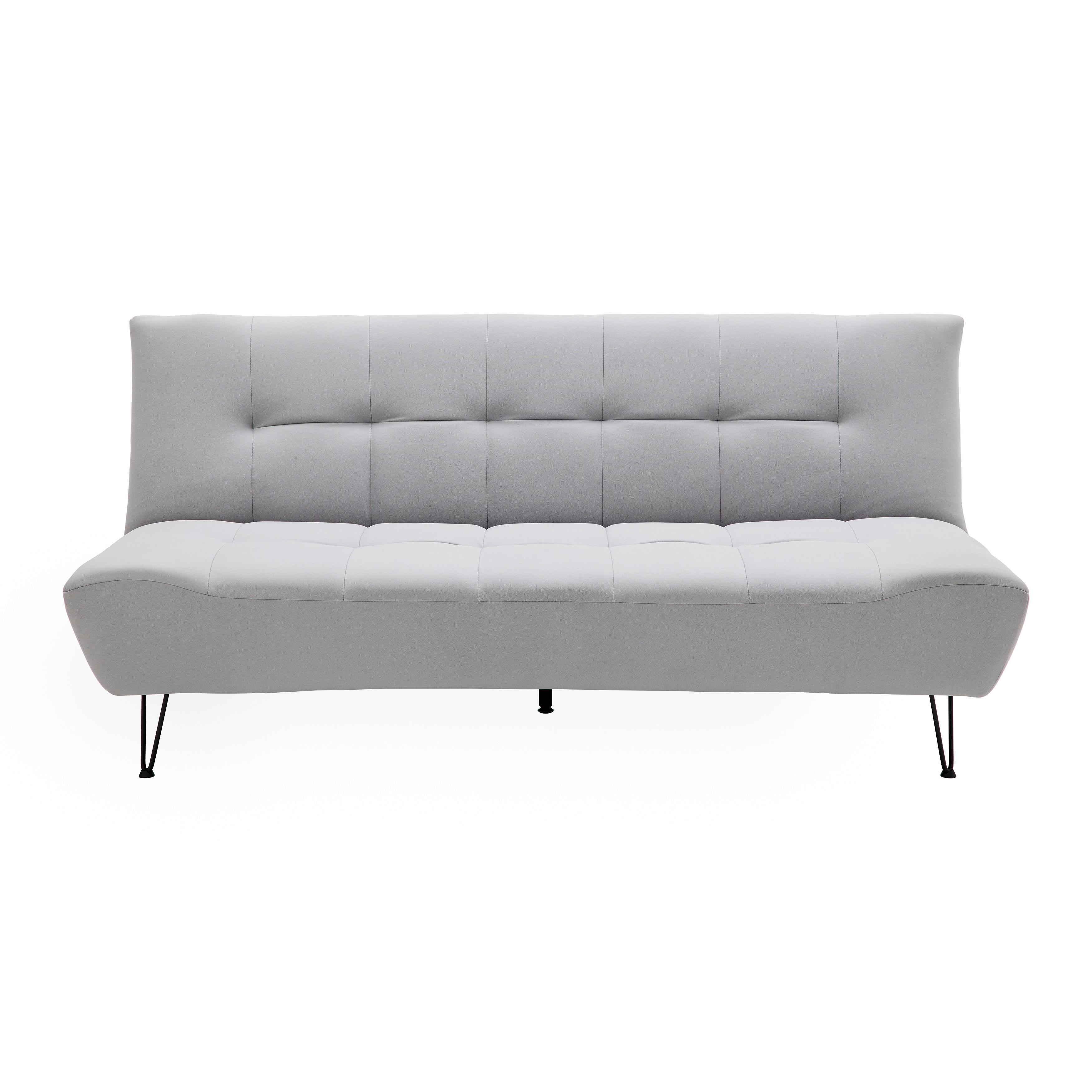 Rozkládací Pohovka Geli Šedá - černá/světle šedá, Moderní, kov/dřevo (192/88/97cm) - P & B