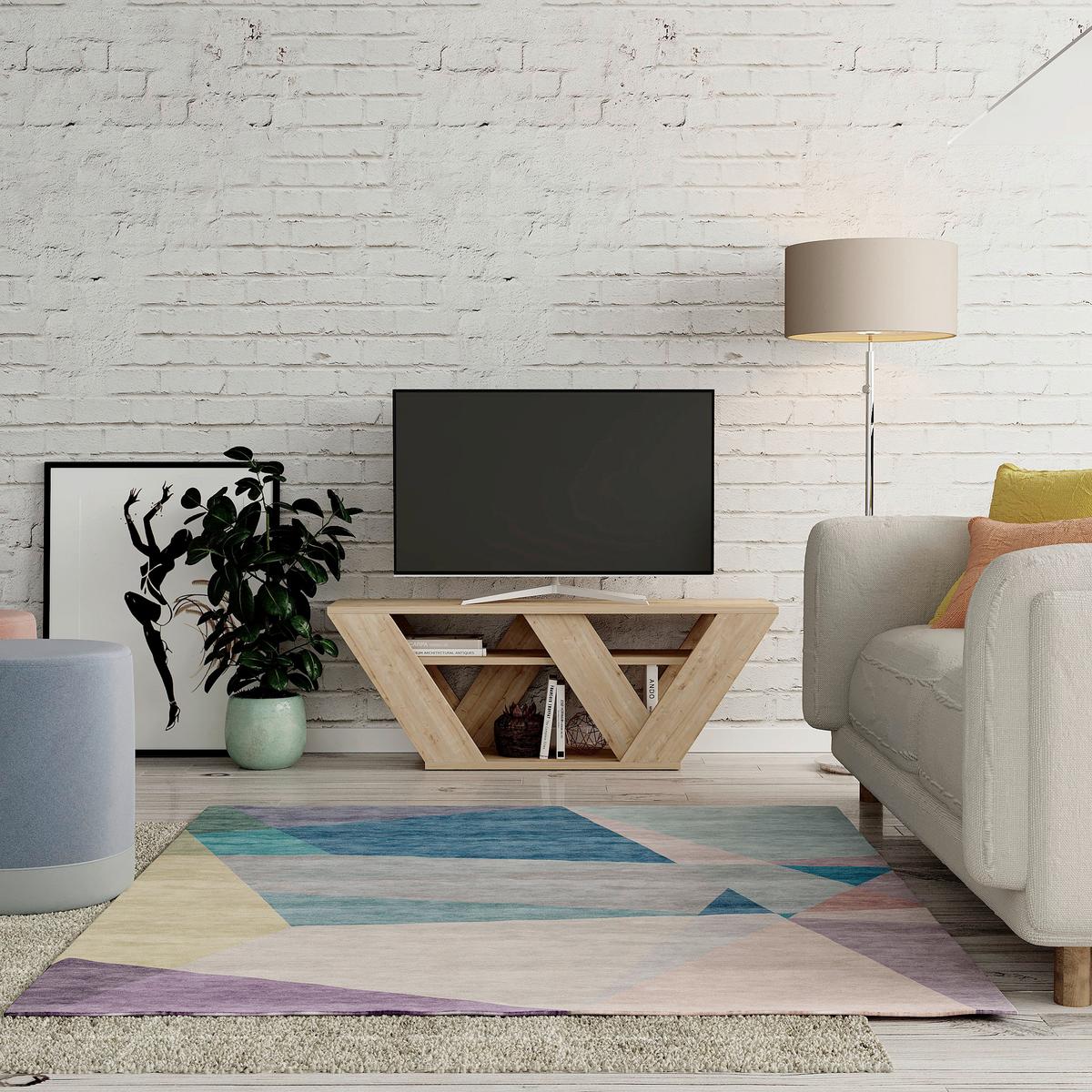 Phonotisch Pipralla Eichefarben B: 110 cm - Eichefarben, Design, Holzwerkstoff (110/30/40cm) - Livetastic