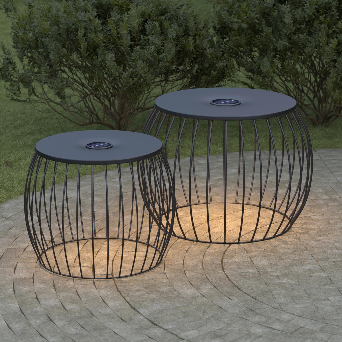 SADA ZÁHR. PRÍRUČ. STOLÍKOV AVA - čierna, Basics, kov/textil - Mömax