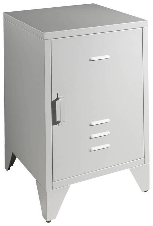Nachtkästchen Bronxx Grau B: 40 Cm - Grau, MODERN, Metall (40/60/40cm) - MID.YOU